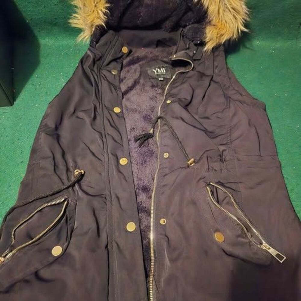 Winter YMI Hoodie Zip-Up Women's XL Black Vest (BLOC-31)